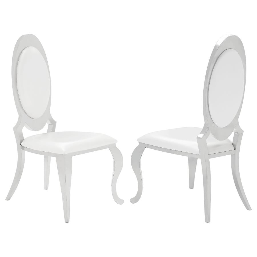 (image for) Anchorage Upholstered Dining Chair Cream White (Set of 2) - Click Image to Close