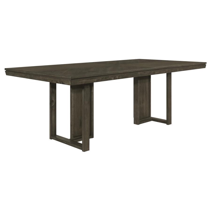 (image for) Kelly 5-piece Rectangular Dining Table Set Dark Grey