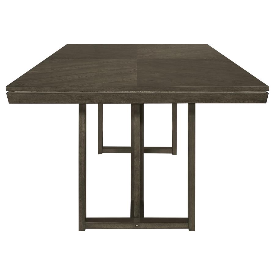 (image for) Kelly Rectangular 87-inch Wood Dining Table Dark Grey