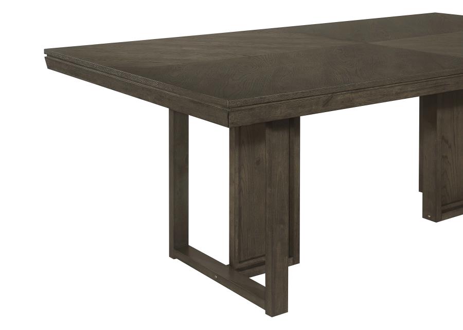 (image for) Kelly Rectangular 87-inch Wood Dining Table Dark Grey