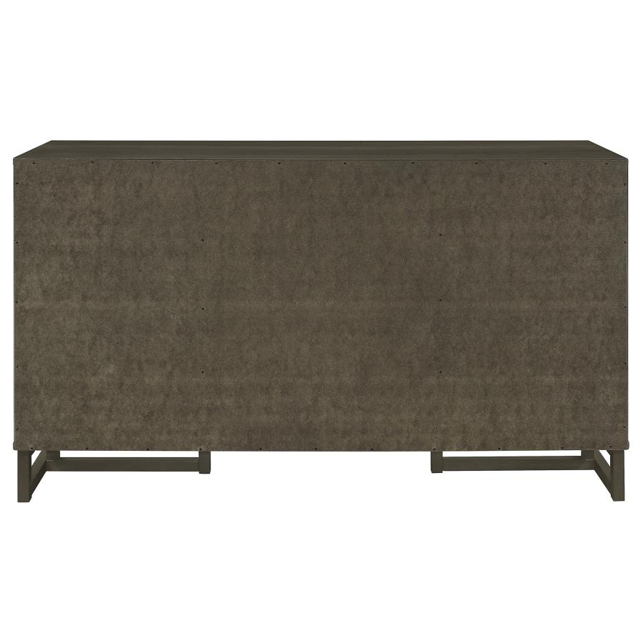 (image for) Kelly 3-drawer Storage Dining Sideboard Buffet Dark Grey