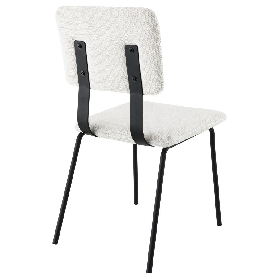 (image for) Calla Fabric Upholstered Dining Side Chair White (Set of 2)