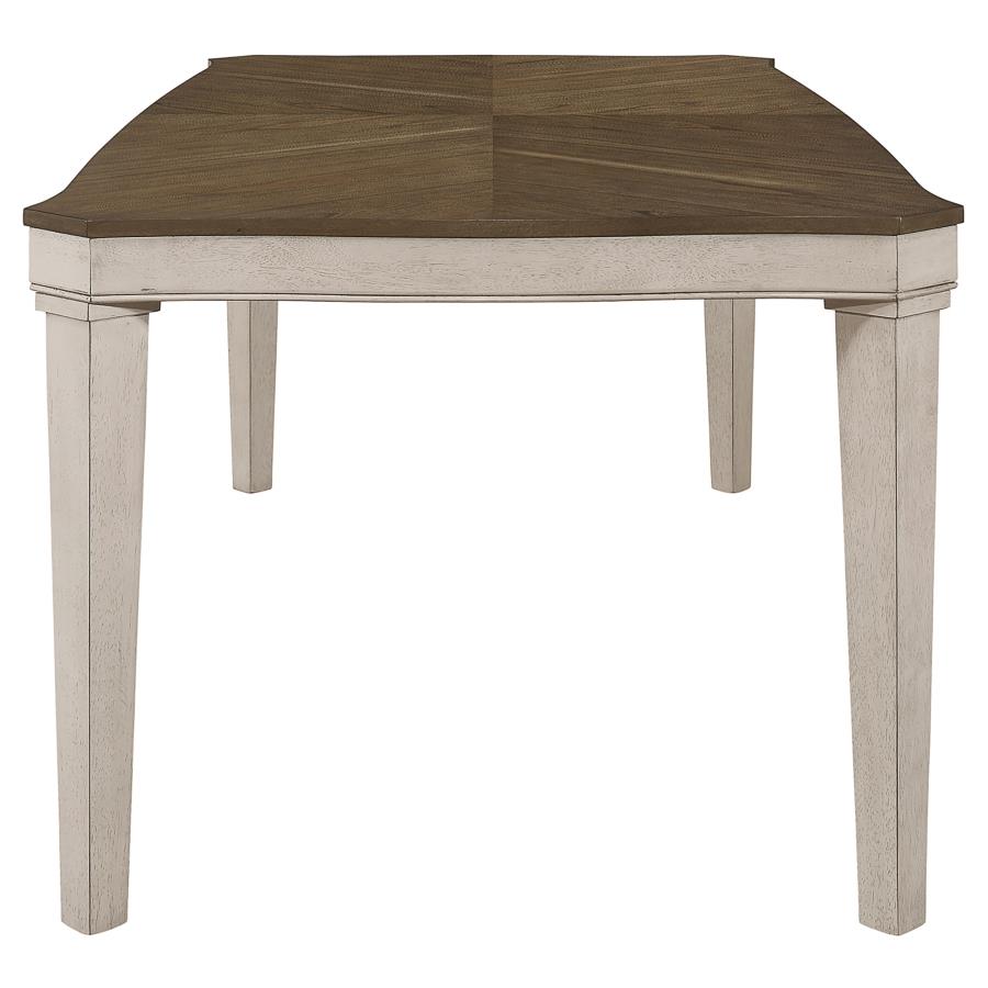 (image for) Ronnie Rectangular 79-inch Wood Dining Table Rustic Cream