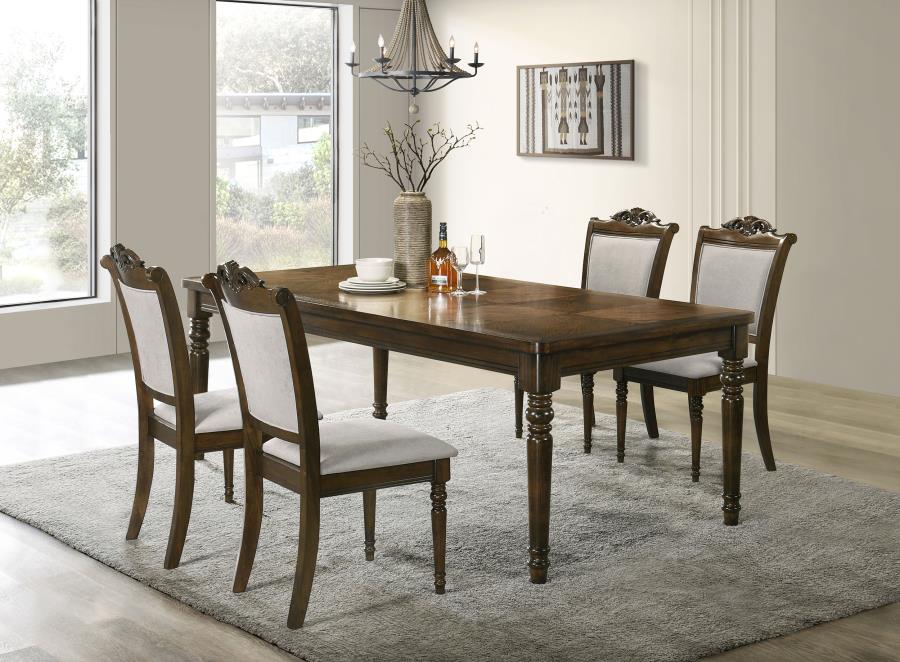 (image for) Willowbrook 5-piece Rectangular Dining Table Set Chestnut - Click Image to Close