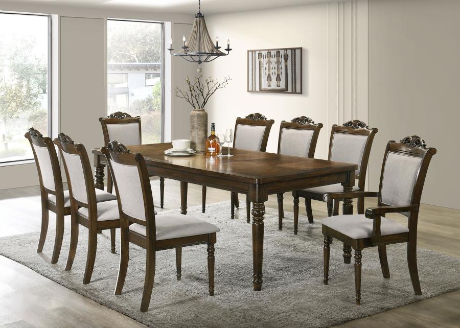 (image for) Willowbrook 9-piece Rectangular Dining Table Set Chestnut - Click Image to Close