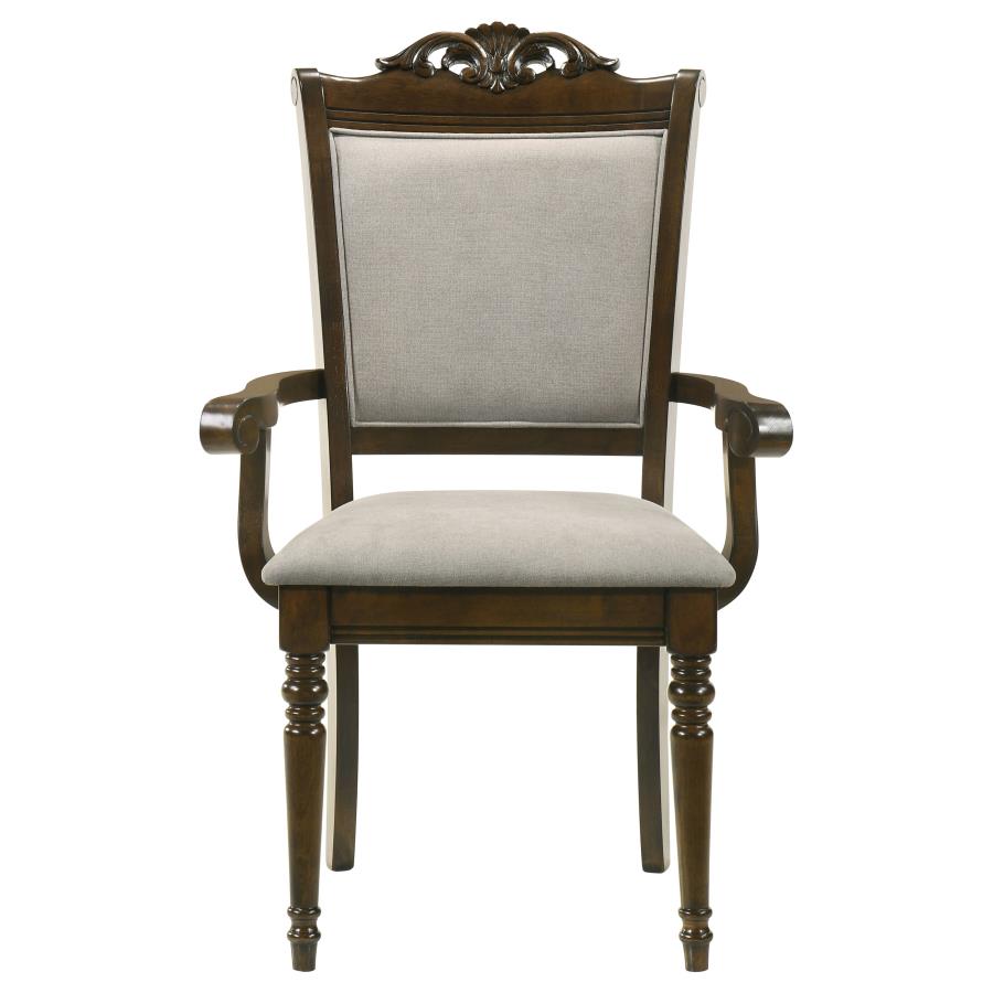 (image for) Willowbrook Wood Dining Arm Chair Chestnut (Set of 2)