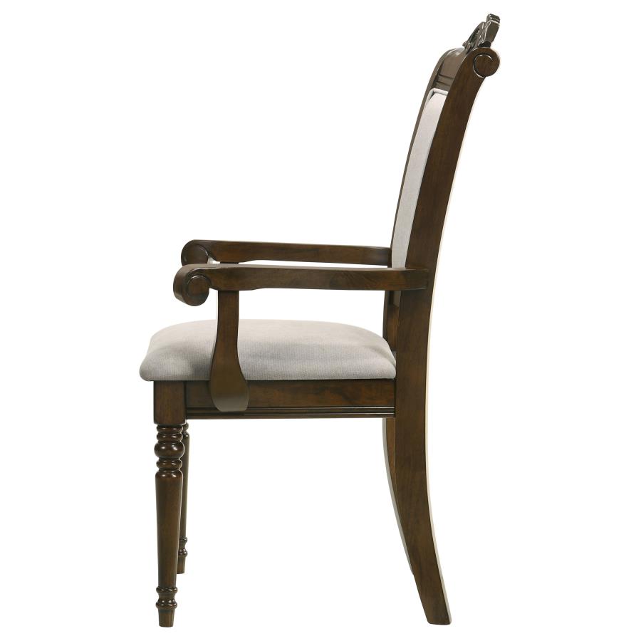 (image for) Willowbrook Wood Dining Arm Chair Chestnut (Set of 2)