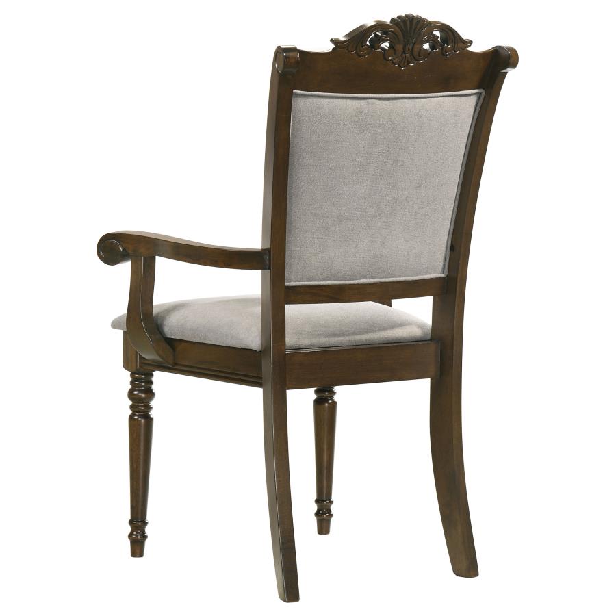 (image for) Willowbrook Wood Dining Arm Chair Chestnut (Set of 2)