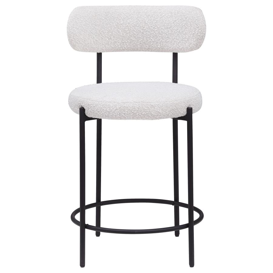 (image for) Viola Boucle Upholstered Counter Chair Cream (Set of 2)