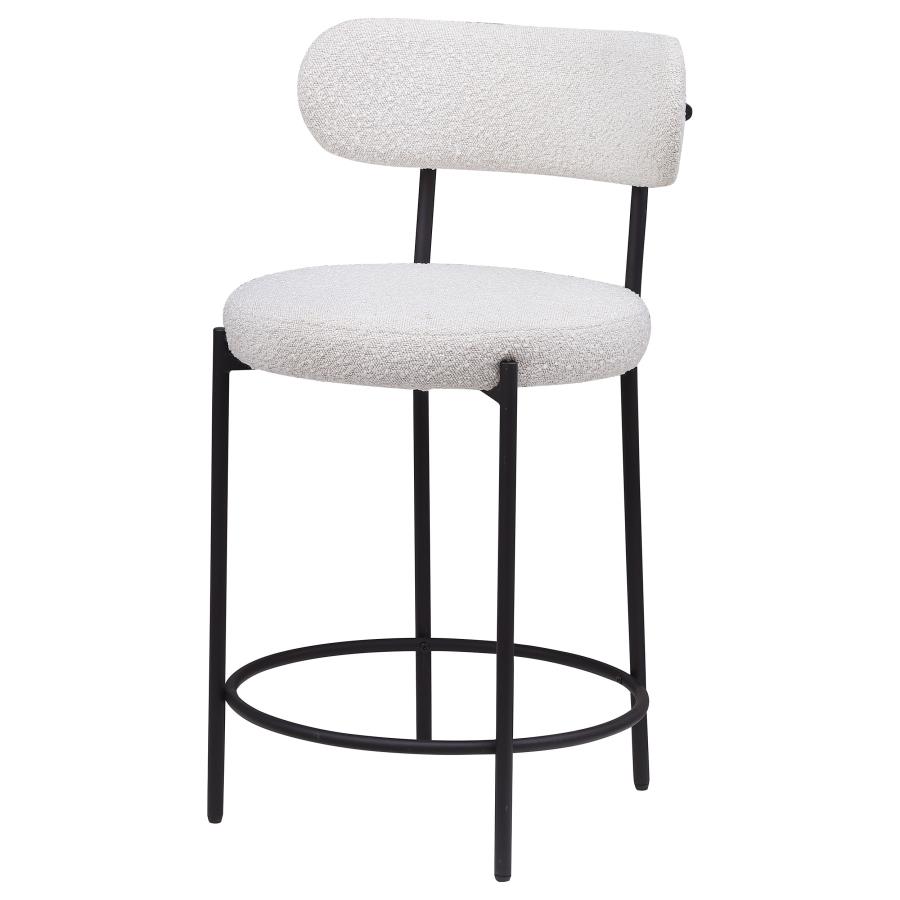 (image for) Viola Boucle Upholstered Counter Chair Cream (Set of 2)