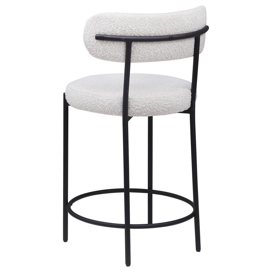 (image for) Viola Boucle Upholstered Counter Chair Cream (Set of 2)