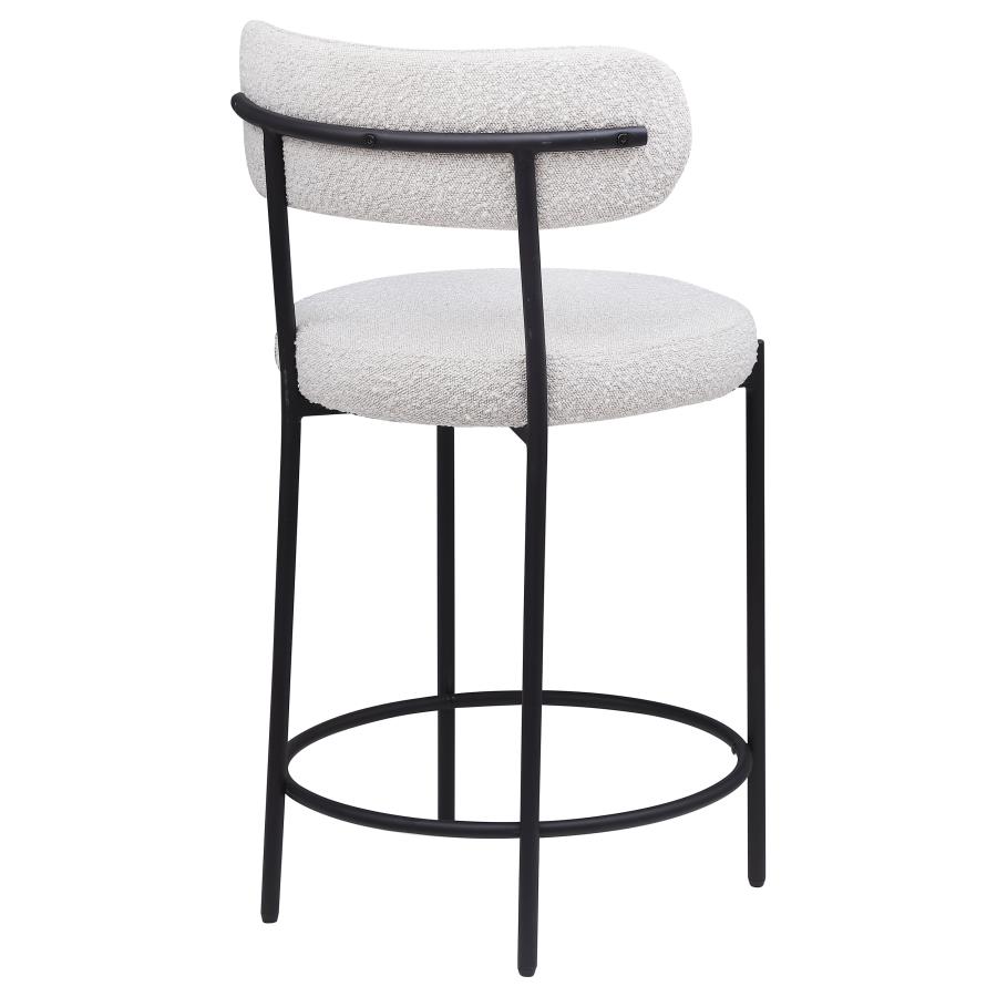 (image for) Viola Boucle Upholstered Counter Chair Cream (Set of 2)