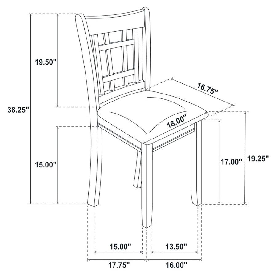 Modal Additional Images for Lavon 5-piece Oval Extension Leaf Dining Set Medium Grey