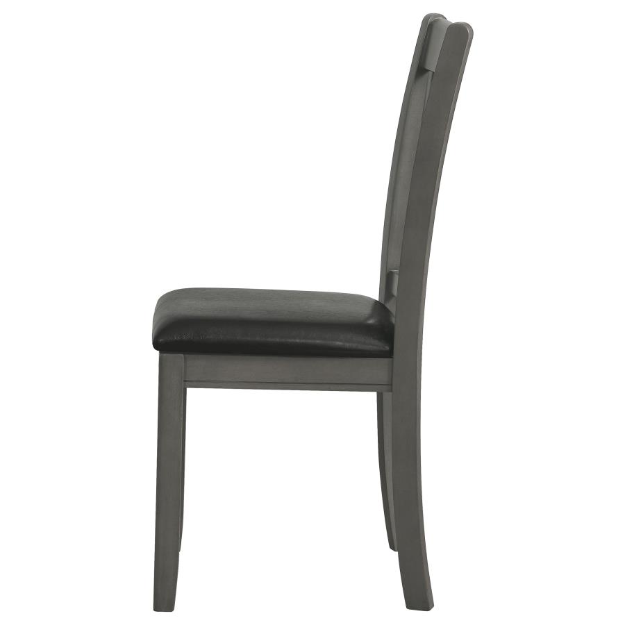 (image for) Lavon Wood Dining Side Chair Medium Grey (Set of 2)