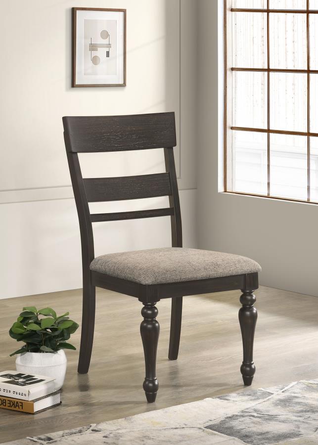 (image for) Bridget Wood Dining Side Chair Charcoal (Set of 2)