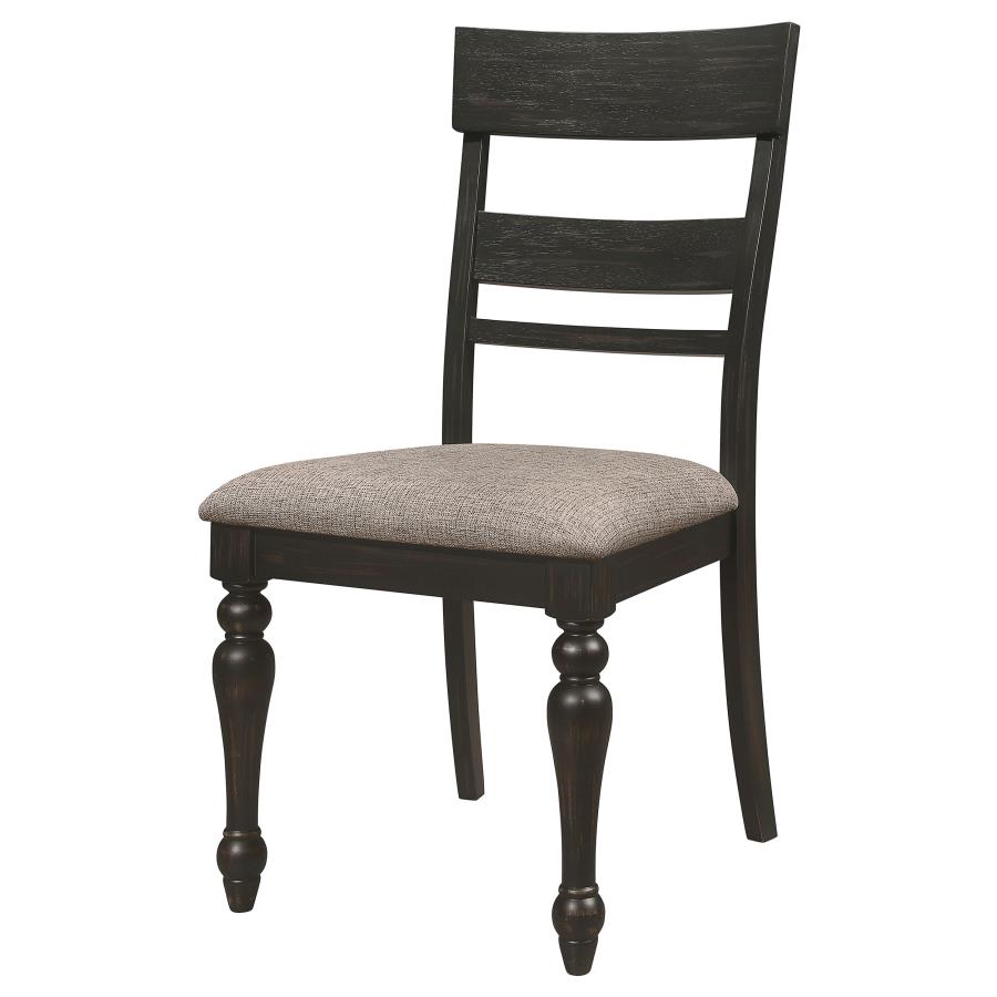 (image for) Bridget Wood Dining Side Chair Charcoal (Set of 2)