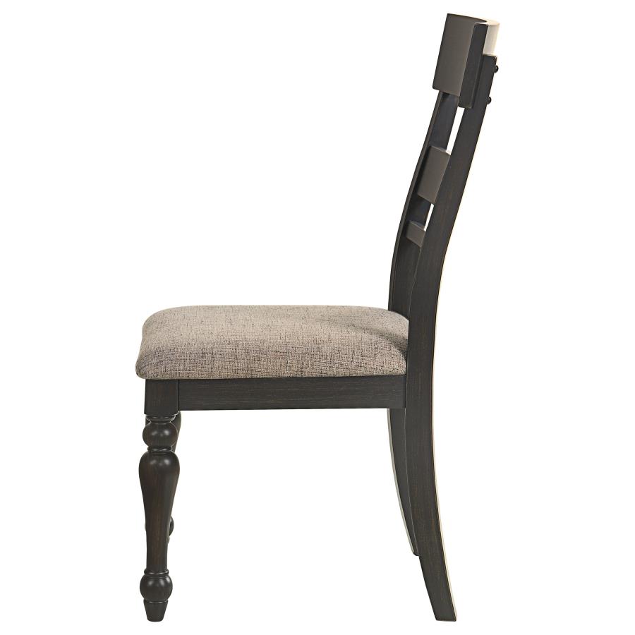 (image for) Bridget Wood Dining Side Chair Charcoal (Set of 2)