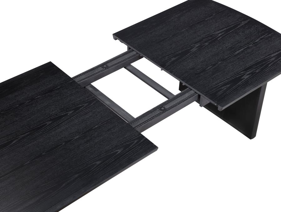 (image for) Brookmead 100-inch Extension Leaf Dining Table Black