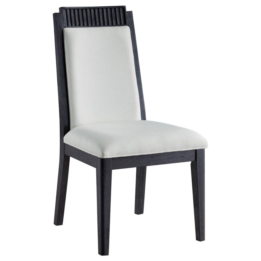 (image for) Brookmead Wood Dining Side Chair Ivory and Black (Set of 2)