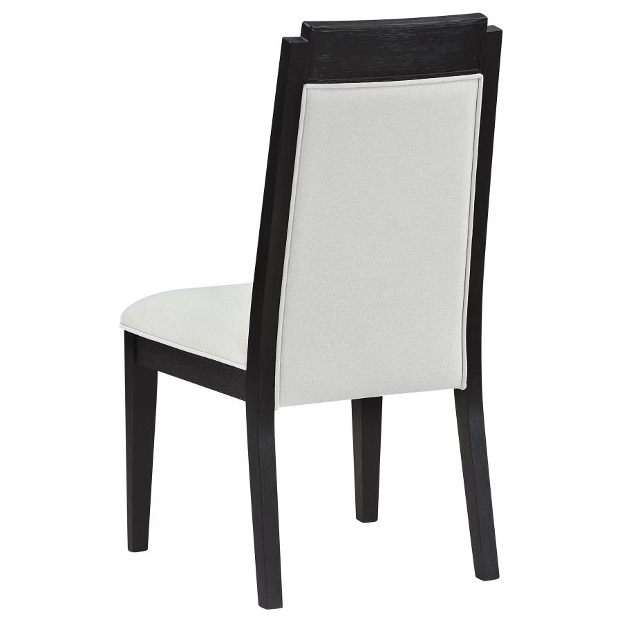 (image for) Brookmead Wood Dining Side Chair Ivory and Black (Set of 2)