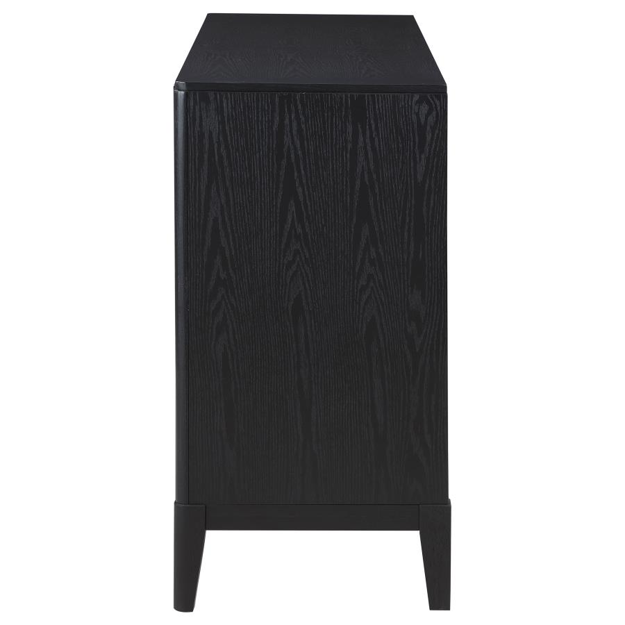 (image for) Brookmead 4-door Sideboard Buffet Storage Cabinet Black