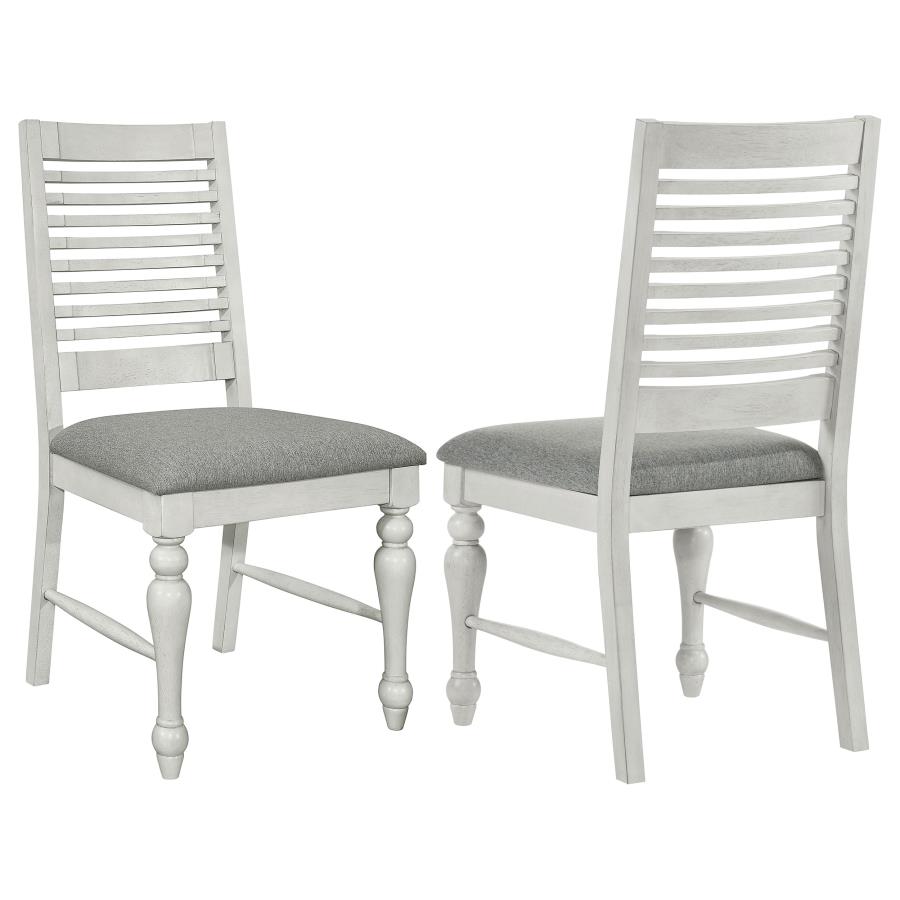 (image for) Aventine Wood Dining Side Chair Vintage White (Set of 2) - Click Image to Close