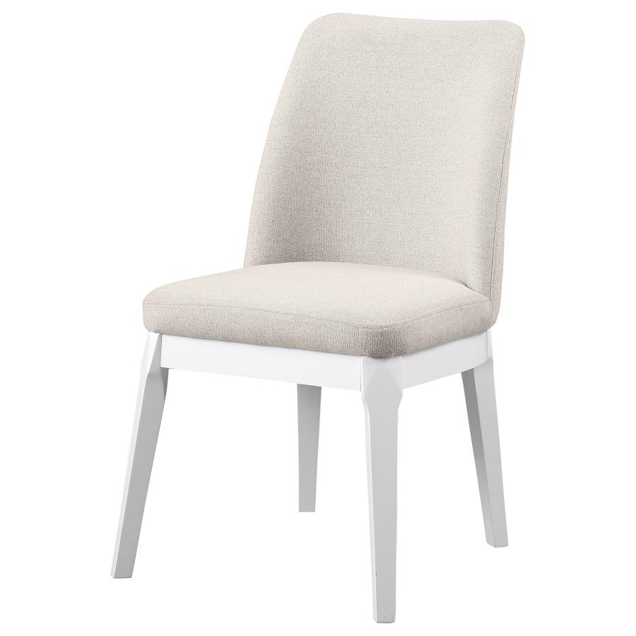 (image for) Carissa Upholstered Dining Side Chair Beige (Set of 2)