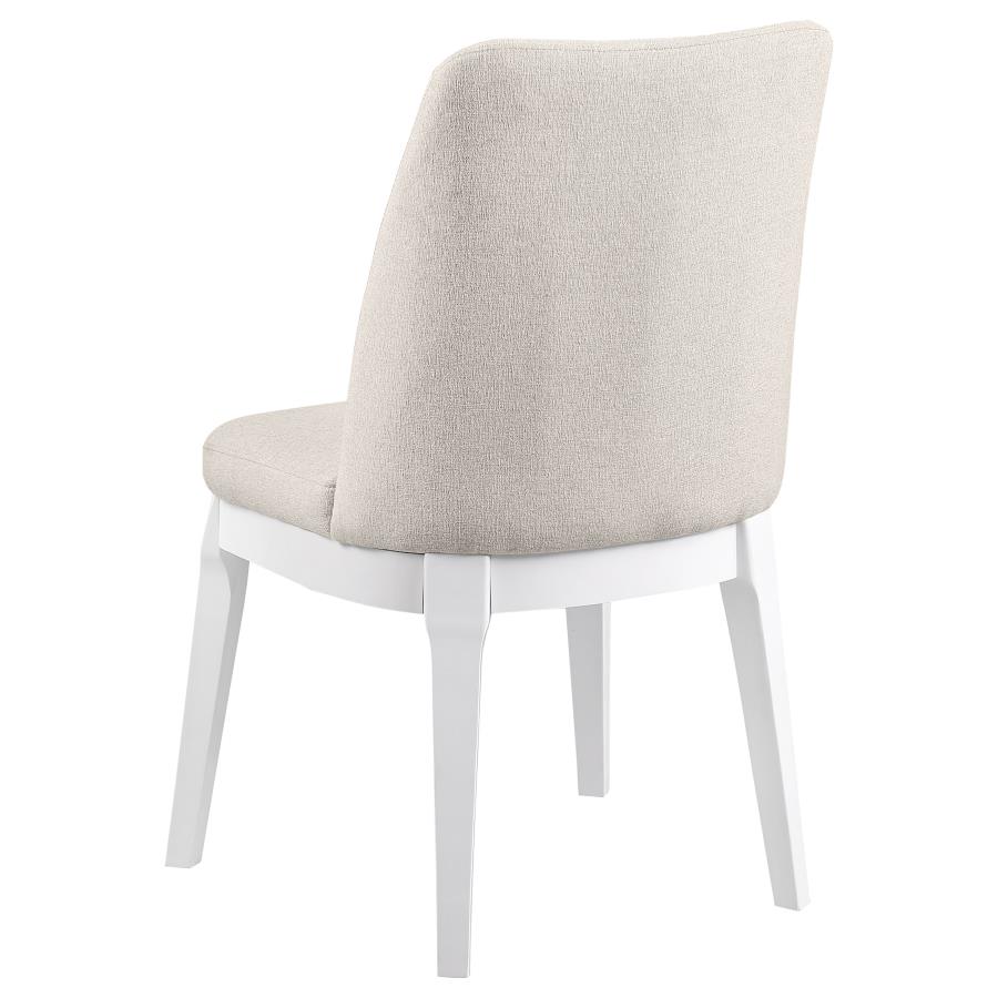 (image for) Carissa Upholstered Dining Side Chair Beige (Set of 2)