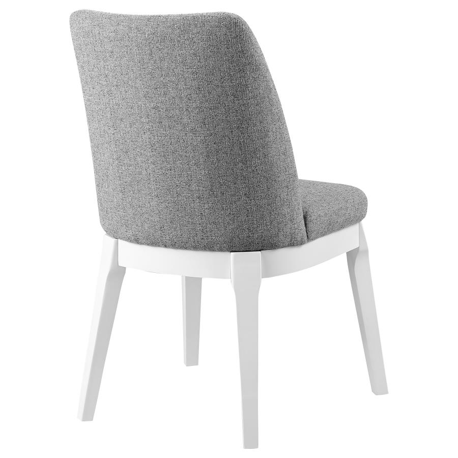 (image for) Carissa Upholstered Dining Side Chair Light Grey (Set of 2)