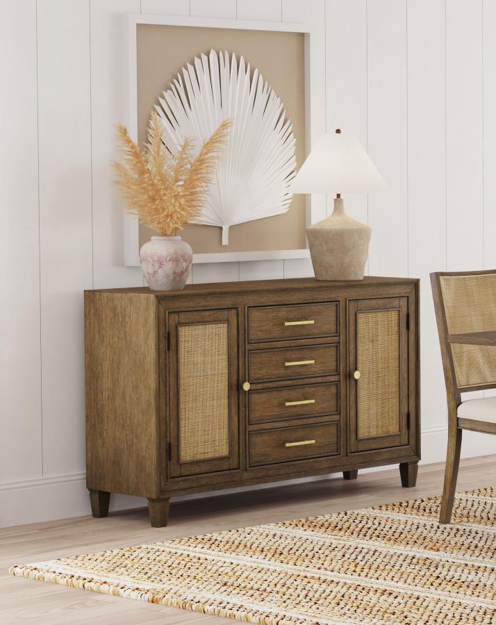 (image for) Matisse 4-drawer Sideboard Buffet Cabinet Light Brown