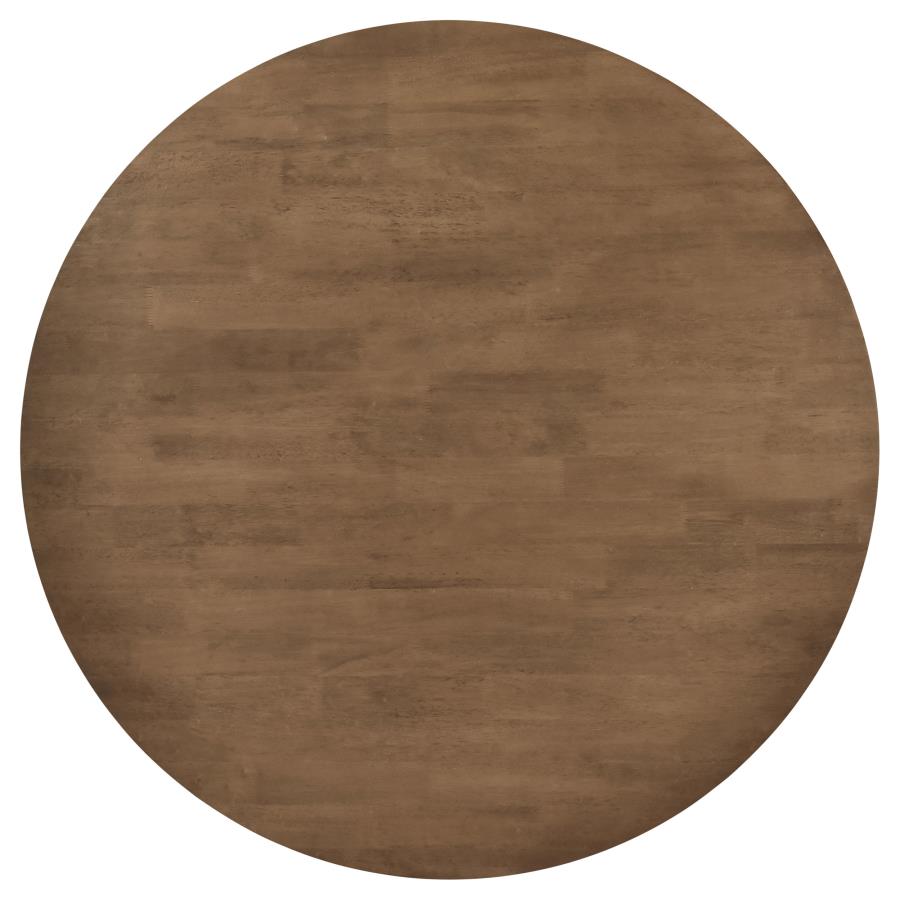 (image for) Dinah Round 47-inch Solid Wood Dining Table Walnut