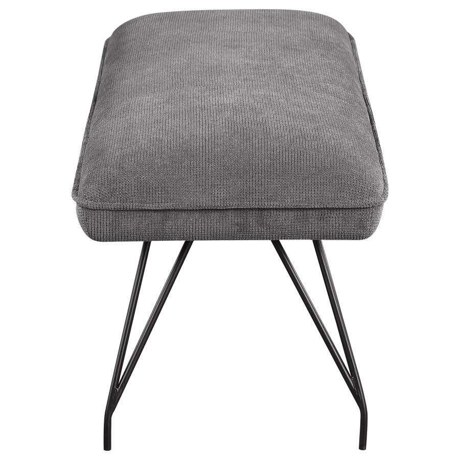 (image for) Dodson Fabric Upholstered Dining Bench Grey