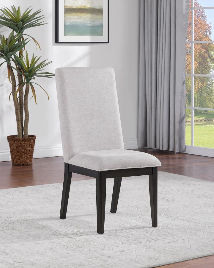 (image for) Hathaway Upholstered Dining Side Chair Cream (Set of 2)