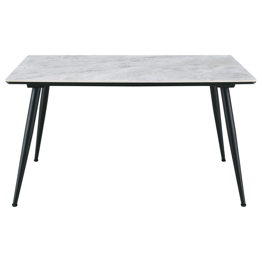 (image for) Dennison Rectangular 55-inch Ceramic Top Dining Table Grey