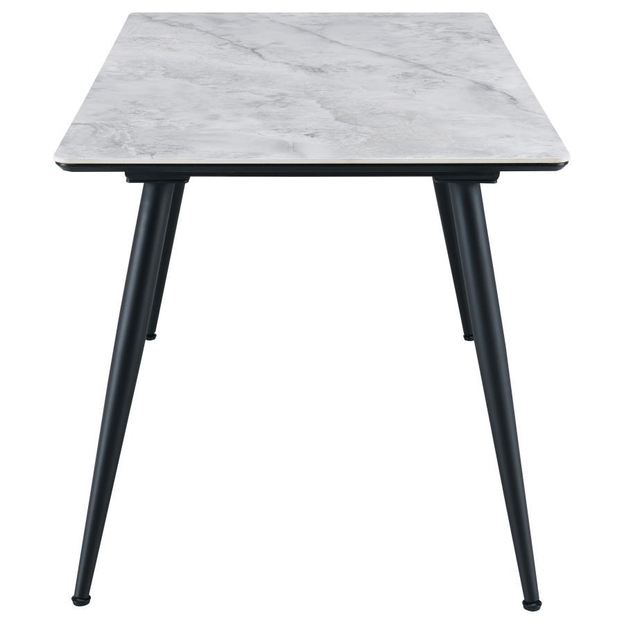 (image for) Dennison Rectangular 55-inch Ceramic Top Dining Table Grey