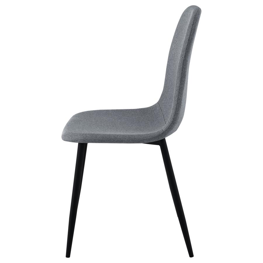 (image for) Dennison Upholstered Dining Side Chair Grey (Set of 4)