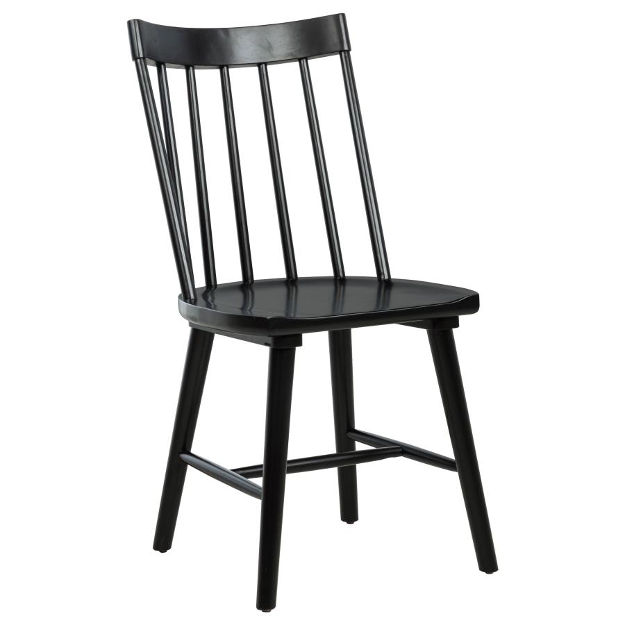 Middleton 7-piece Extension Leaf Dining Set Brown and Black