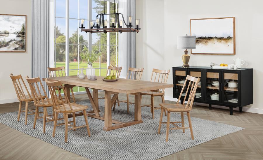 Modal Additional Images for Middleton Solid Wood Dining Side Chair Brown (Set of 2)