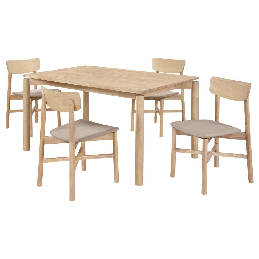 (image for) Parkridge 5-piece 59-inch Wood Dining Set White Washed