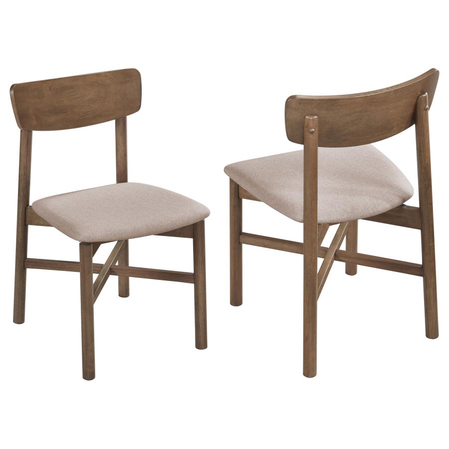 (image for) Parkridge Dining Side Chair Natural Walnut (Set of 2)