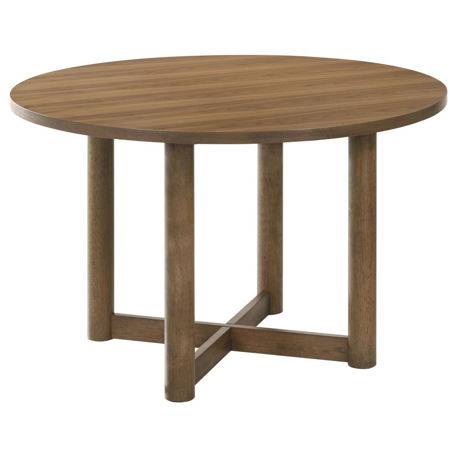 (image for) Biltmore 5-piece 46-inch Round Wood Dining Table Set Walnut