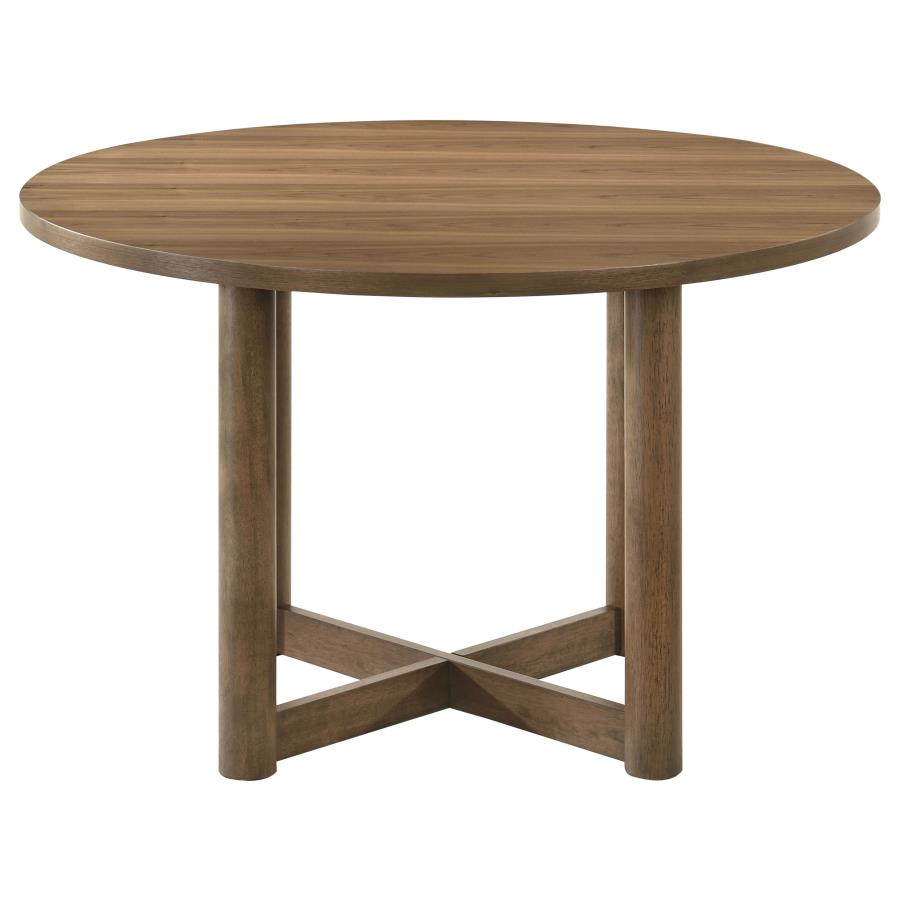 (image for) Biltmore 5-piece 46-inch Round Wood Dining Table Set Walnut