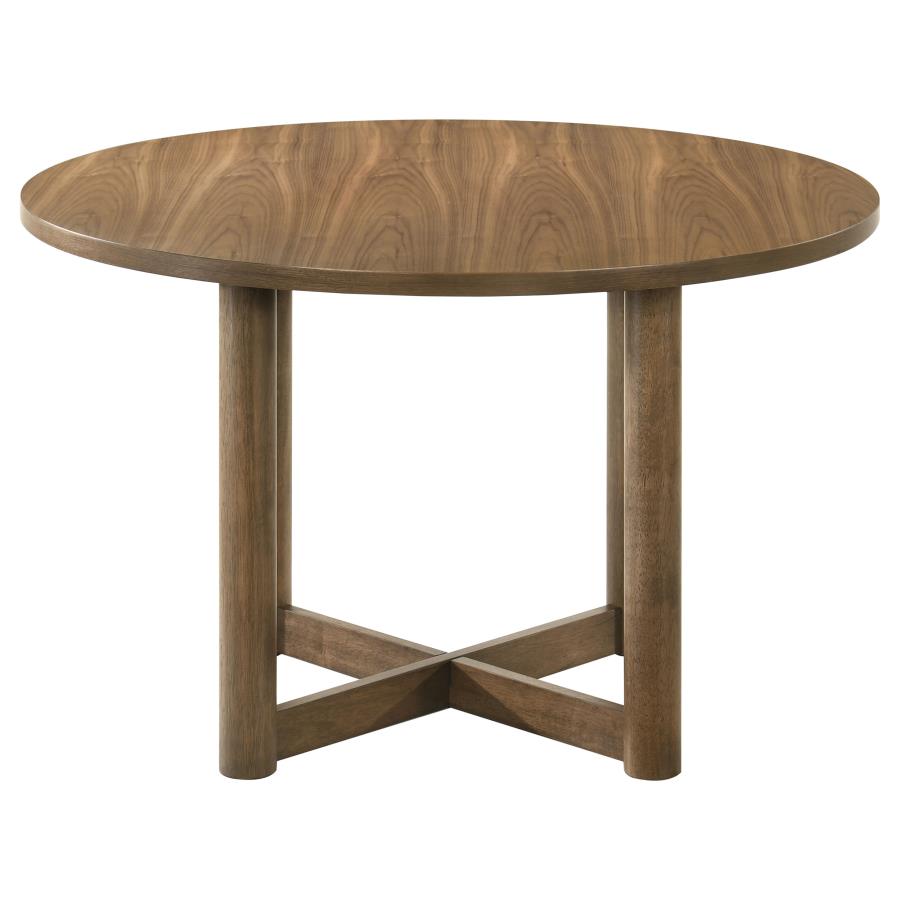 (image for) Biltmore 5-piece 46-inch Round Wood Dining Table Set Walnut