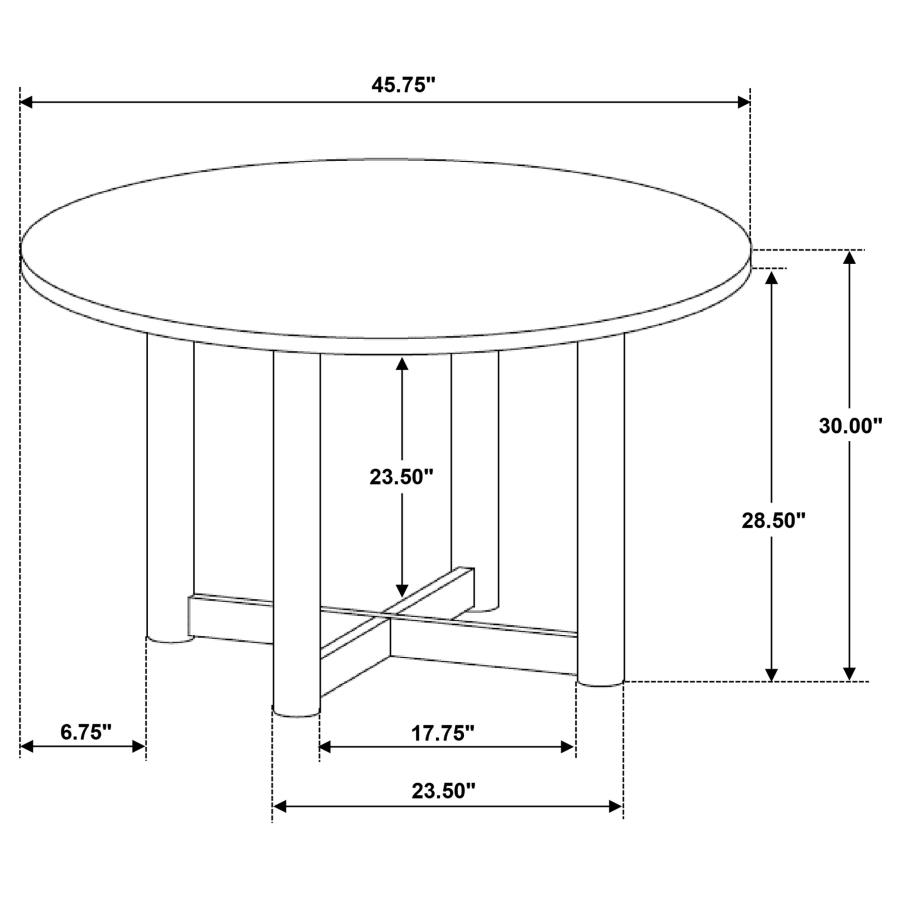 (image for) Biltmore 46-inch Round Wood Dining Table Walnut