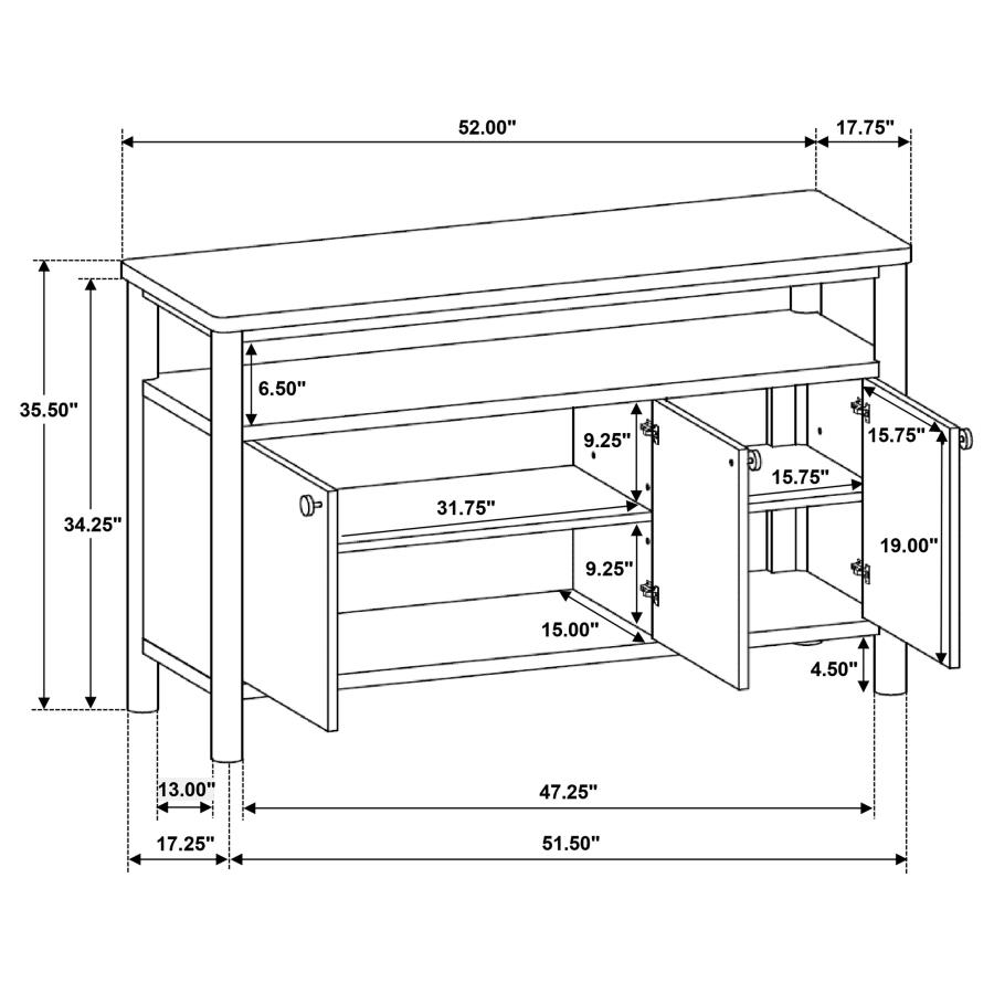 (image for) Biltmore 52-inch Dining Cabinet Sideboard Buffet Walnut