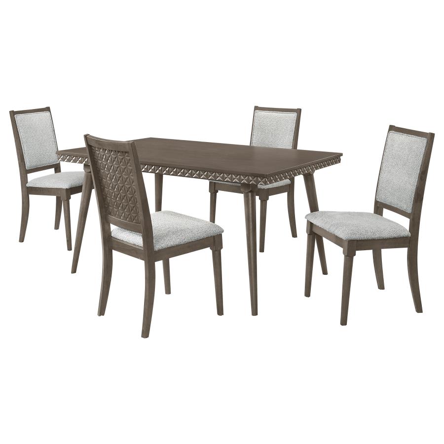 (image for) Onslow 5-piece 59-inch Rectangular Dining Set Dark Brown