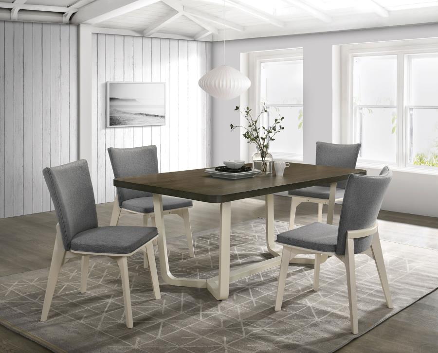 (image for) Biloxi 5-piece 71-inch Rectangular Dining Set Greyish Brown