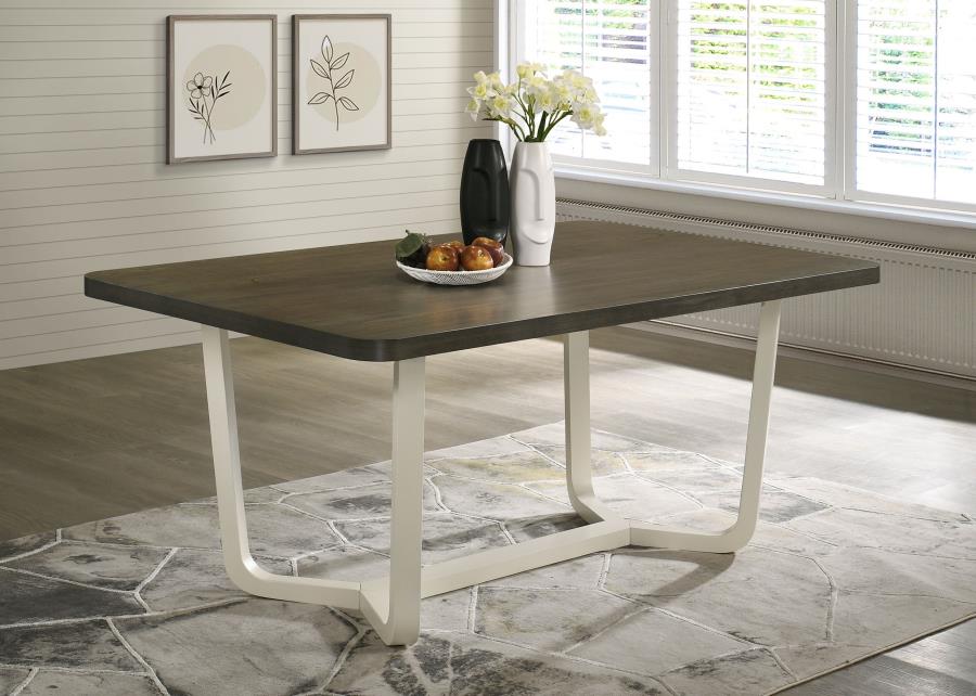 (image for) Biloxi 71-inch Rectangular Wood Dining Table Greyish Brown