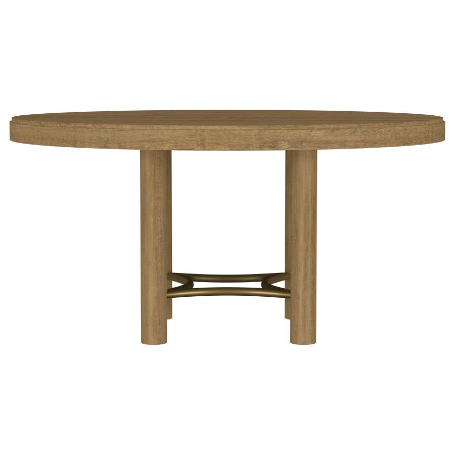 Arini 5-piece Round Dining Table Set Sand Wash and Black