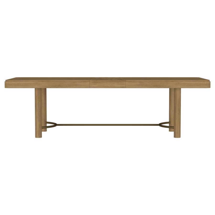 Arini 7-piece Extension Leaf Dining Table Set Sand Wash and Black